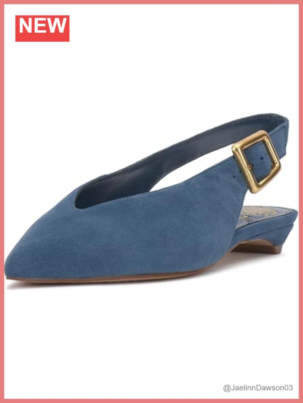 Suede Kitten Heel Slingback Mule Cushioned